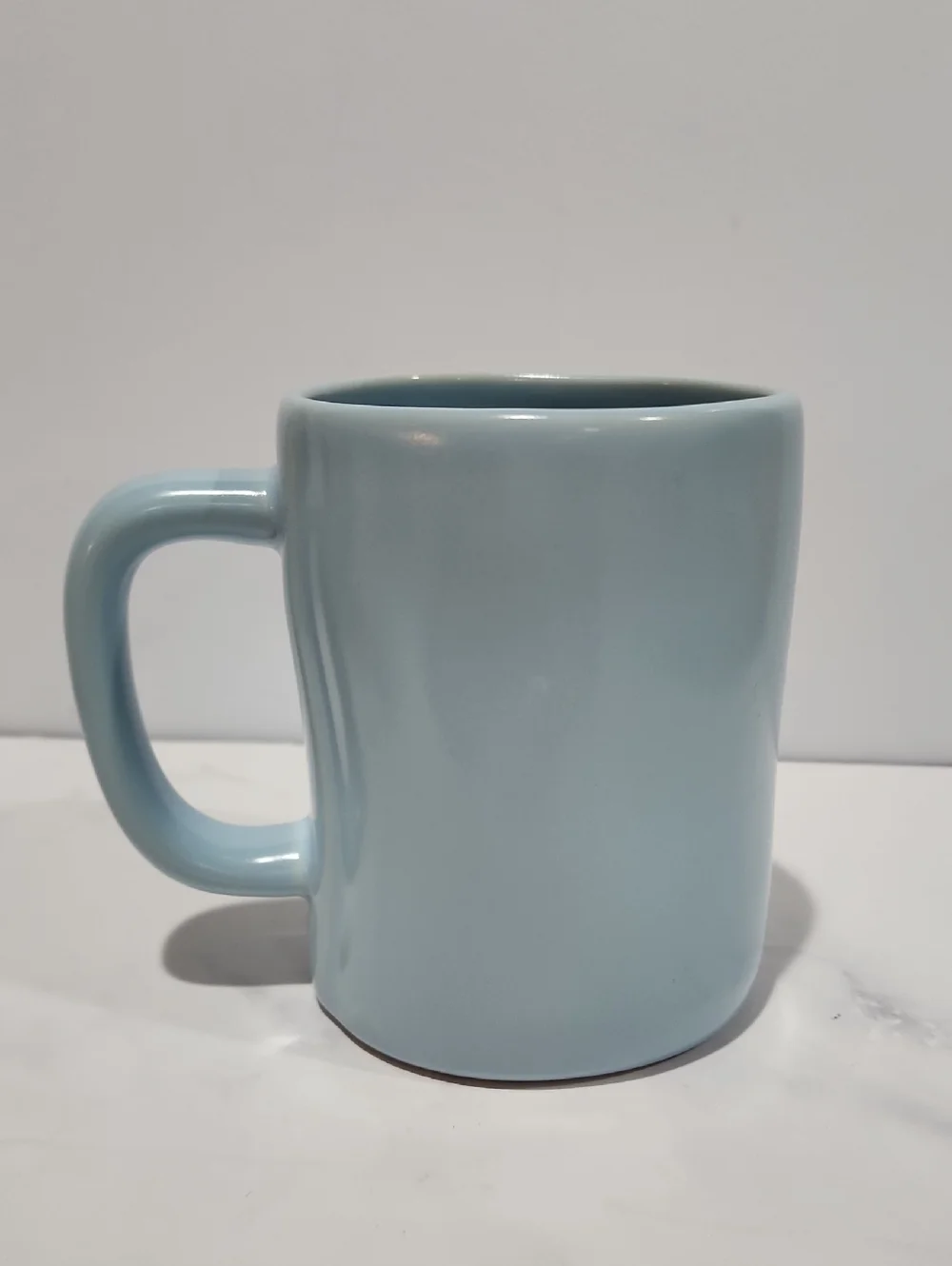 Rea Dunn Happy Spring Blue Ceramic Coffee Mug - Gold Lettering